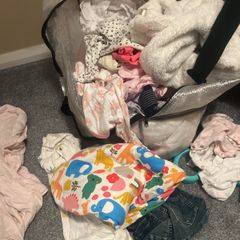 mix of baby girl clothes