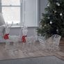 LED Reindeer with Sleigh White Battery Operated Timer Christmas Lighting for Outdoor and Indoor Use Christmas Figure Image 3