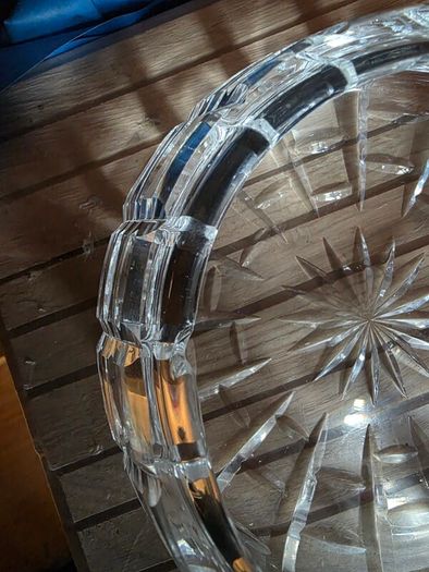CRAZY CHEAP Waterford Crystal Eagle & Waterford Crystal Tralee Bowl & Bronze Metal Art Nouveau period Vintage Large Candelabra - early 1900's