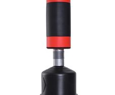 Height-Adjustable Standing Punching Bag with Suspension Red