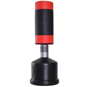 Height-Adjustable Standing Punching Bag with Suspension Red