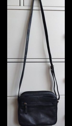 Taurus Real Leather Crossbody Bag - Triple Compartment