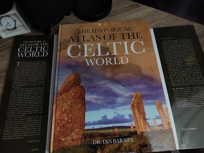 The Historical Atlas of The Celtic World ! RRP 60 Pounds ! Beautiful and Rare Hardcover ! 2010 ! by Cartographica !