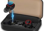 Wireless Earbuds Bluetooth 5.1, Auto Pairing TWS Headphone Ear-In Headset with Mic Sport Earphone with 3100mAh LCD Charging Case, 120H Playtime, Noise Canceling, Touch Control, for Gym Running