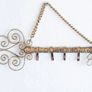 Vintage Brass Key Rack, Brass Key Holder, Keys Organizer, Brass Key Hanger Image 7