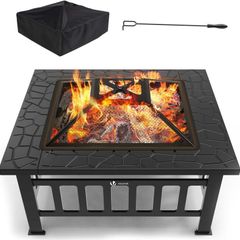 Fire Bowl with Spark Guard & Grill Grate BBQs