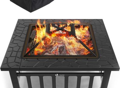 Fire Bowl with Spark Guard & Grill Grate BBQs