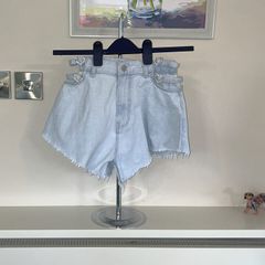 Ladies Light Blue Demi Shorts from Bershka