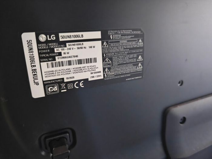 50" Lg 4k Tv