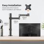 NEW SALE | Monitor Arm Desk Mount, Max. Load 10kg, Adjustable Mount with Tilt Swivel Rotation for 13-32 inch LCD LED Screens, 2 Mouting Options, Vesa 75x75/100x100mm Image 4