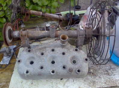 2 stroke cylinder head Saab 93B