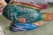 Bernardo Recardo Carved Wood Fish Hand Painted
