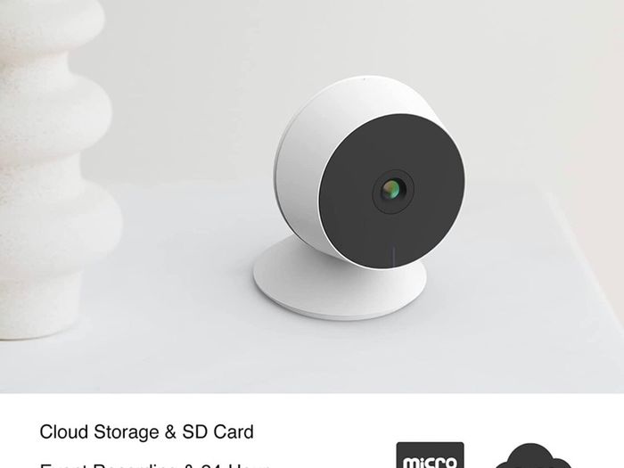 Wireless Video Baby Monitor, 2.4G WiFi 1080P Indoor Home Smart Security IP Camera for Pet/Dog/Puppy/Cat with Phone App, 2-Way Audio, Night Vision, Motion & Sound Detection, Work with Alexa
