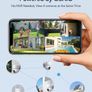 GNCC Solar Security Camera Outdoor Wireless 1080P/2MP CCTV Camera Systems, 360 PTZ Battery Powered Outdoor Camera, PIR Motion Detection, Colour Night Vision, 2-Way Audio, 2.4 GHz Wi-Fi Only Image 6