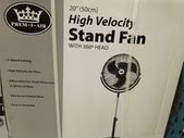 High Velocity Fan Floor Pedestal 20 Inch
