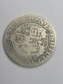 One shilling silver coin Victoria 1896