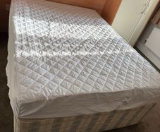 Double Bed with Mattress. Good Condition