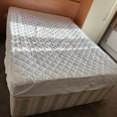 Double Bed with Mattress. Good Condition