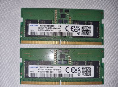 Samsung 16gb Ddr5 Sodimm Laptop Ram Kit (2x8gb)