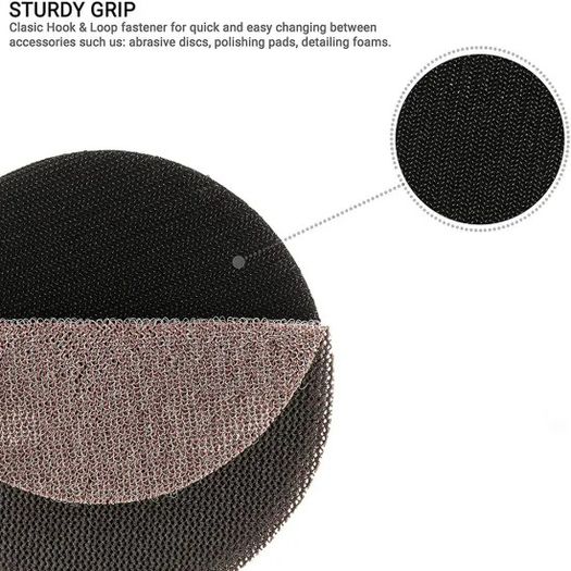 Glass Polish 12705 - 125mm ( 5") Dual Action Backing Sanding Pad 5/16"-24 - 5 holes - high profile