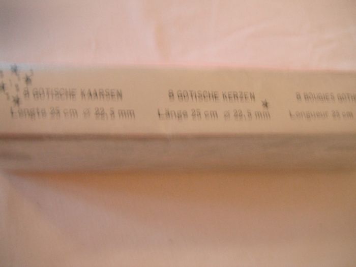 Box of 8 Red Taper Candles for Sale