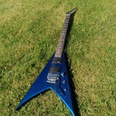 Jackson king v  blue with japan professional neck