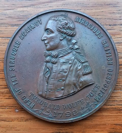 Theobald Wolfe Tone bronze medallions
