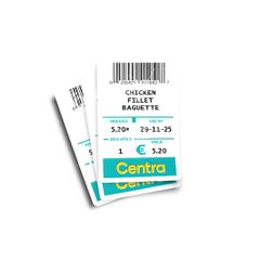 Centra Chicken Fillet Roll Glossy Stickers 3-Pack