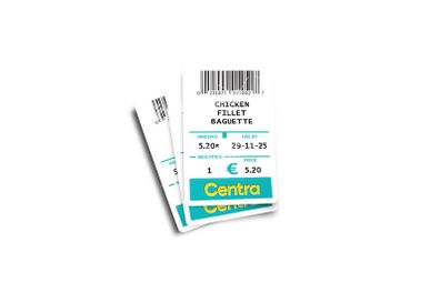 Centra Chicken Fillet Roll Glossy Stickers 3-Pack