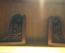 Mahogany Bookends