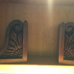 Mahogany Bookends