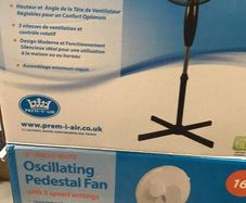 16" Pedestal Fan Floor Standing Fan