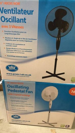 16" Pedestal Fan Floor Standing Fan