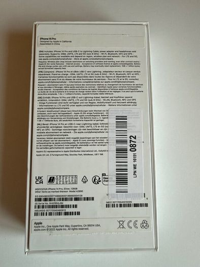 iPhone 14 Pro 128GB Silver Unlocked