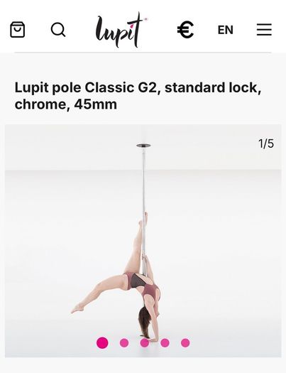 Lupit Pole Classic G2 Chrome 45mm
