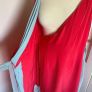 Silk faux wrap coral dress - lined / size 12 Image 4