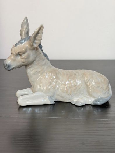 NAO By Lladro 4 Pcs Porcelain Nativity Set Mary - Joseph - Baby Jesus - Donkey
