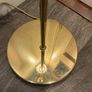 Retro 3-Light Arched Brass Floor Lamp Image 4