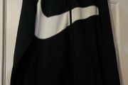 Black and White Nike zip up swoosh dri-fit Jumper size small
