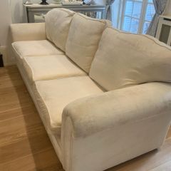 9 foot long cream sofa