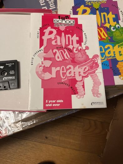 Rare "thought to be lost" C64 Game - Fun School Specials: Paint and Create (1993 Cassette)