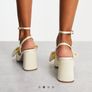 Wedding heel shoes bow, uk7 Image 4