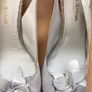 Pedro Anton Spanish Leather Silver Block Heels Slingbacks Size 8 Image 4