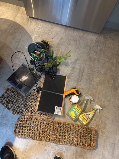 Xtra large terrarium and accessories