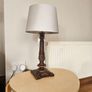 Wooden Finish Table Lamp Image 2