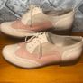 Clarks Narrative Beige & Pink Brogues Lace Up Flats Ladies UK7 EUR41 Image 3