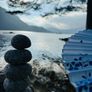 Icy blue stones, cobbles, pebbles, chippings Image 10