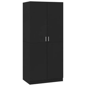 Wardrobe Black 80x52x180 cm Chipboard