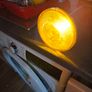 Large Theatrical or Display Lighting, including reflector lamps and colored PAR-style bulbs, with various lamp holders, plugs, and coiled electrical leads all working Image 6