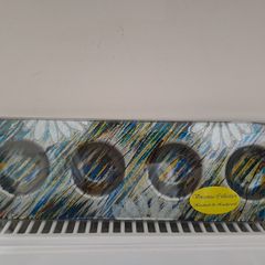 Large Vincenza Collection Glass Tealight Candle Holder